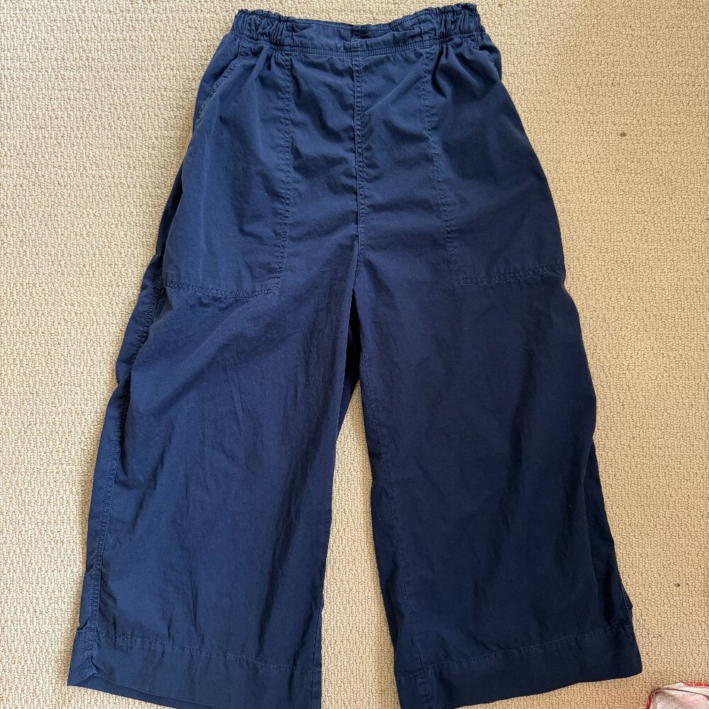 Finisterre Navy Wide Leg Pants